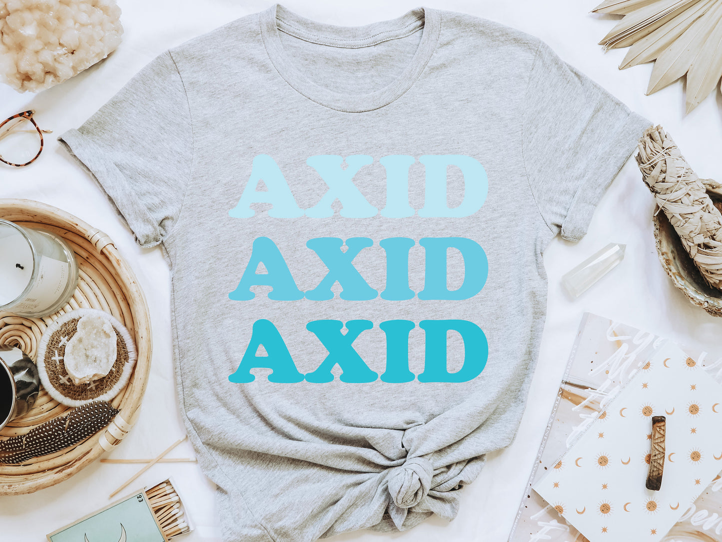 Alpha Xi Delta Touch of Blue Sorority T-shirt _ 2585g