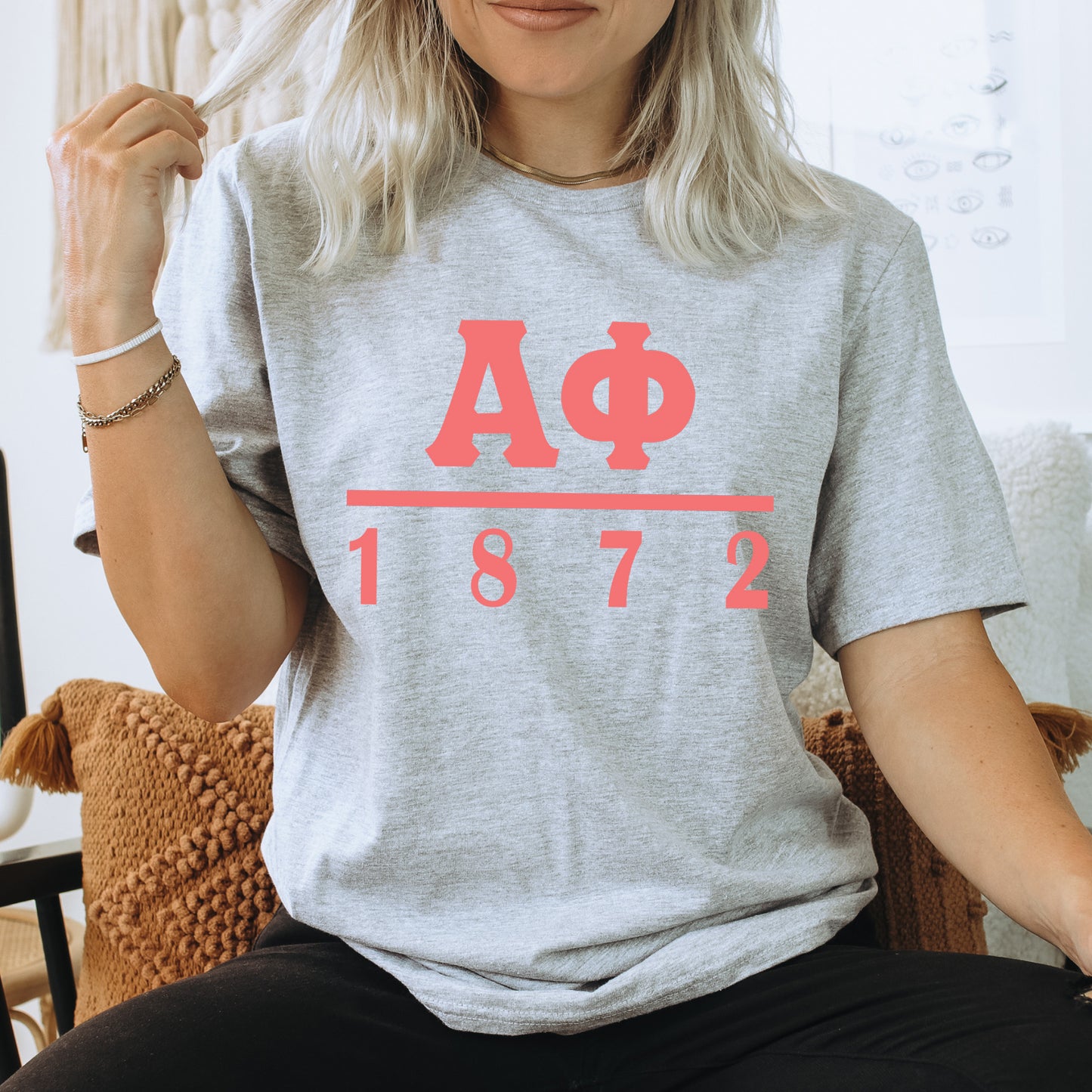 Alpha Phi Monochromatic Sorority T-shirt _ 30848g