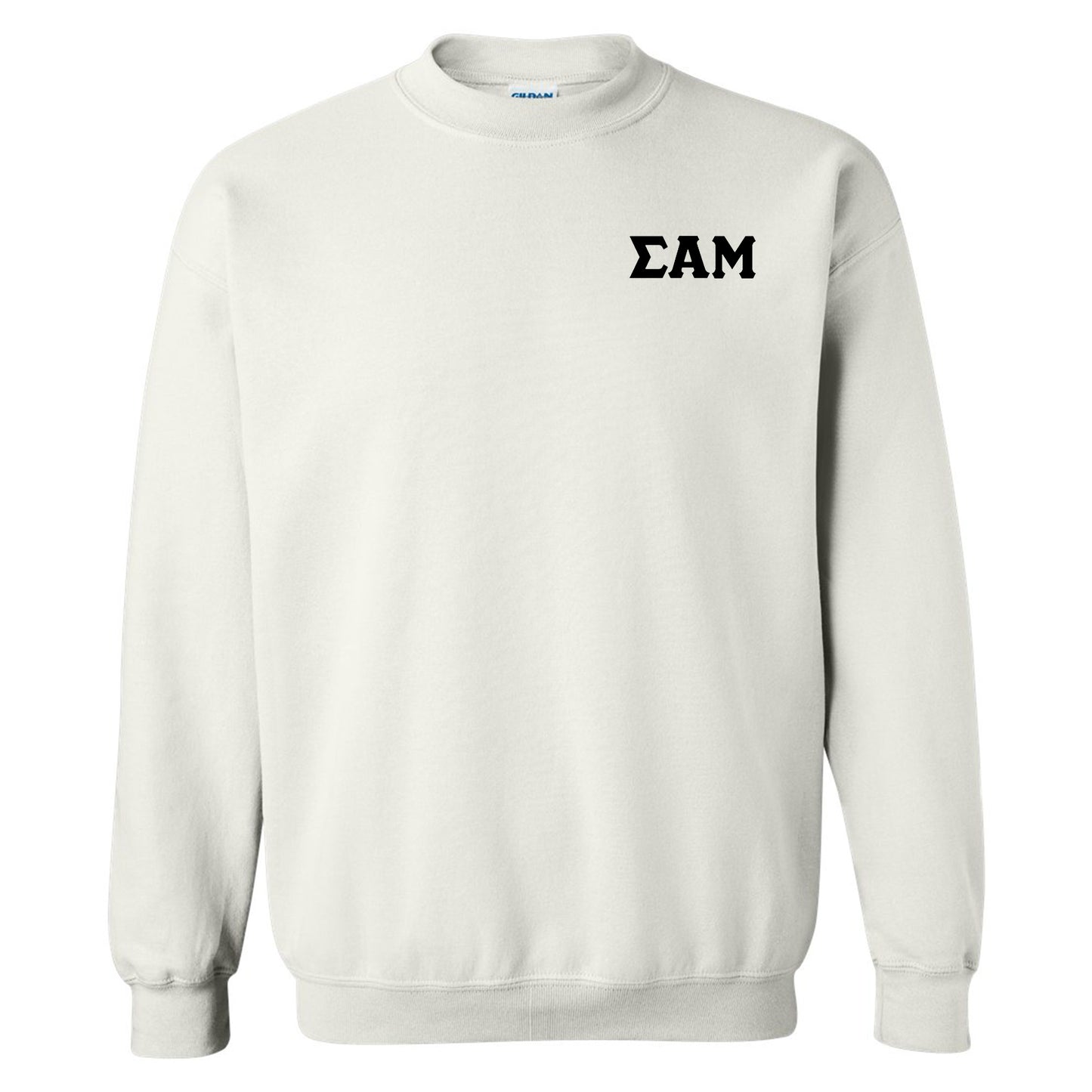 a white sweatshirt with the word eam printed on it