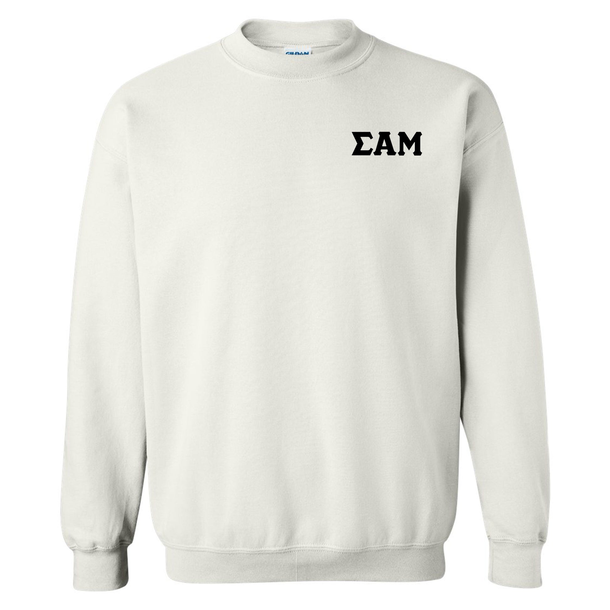 a white sweatshirt with the word eam printed on it