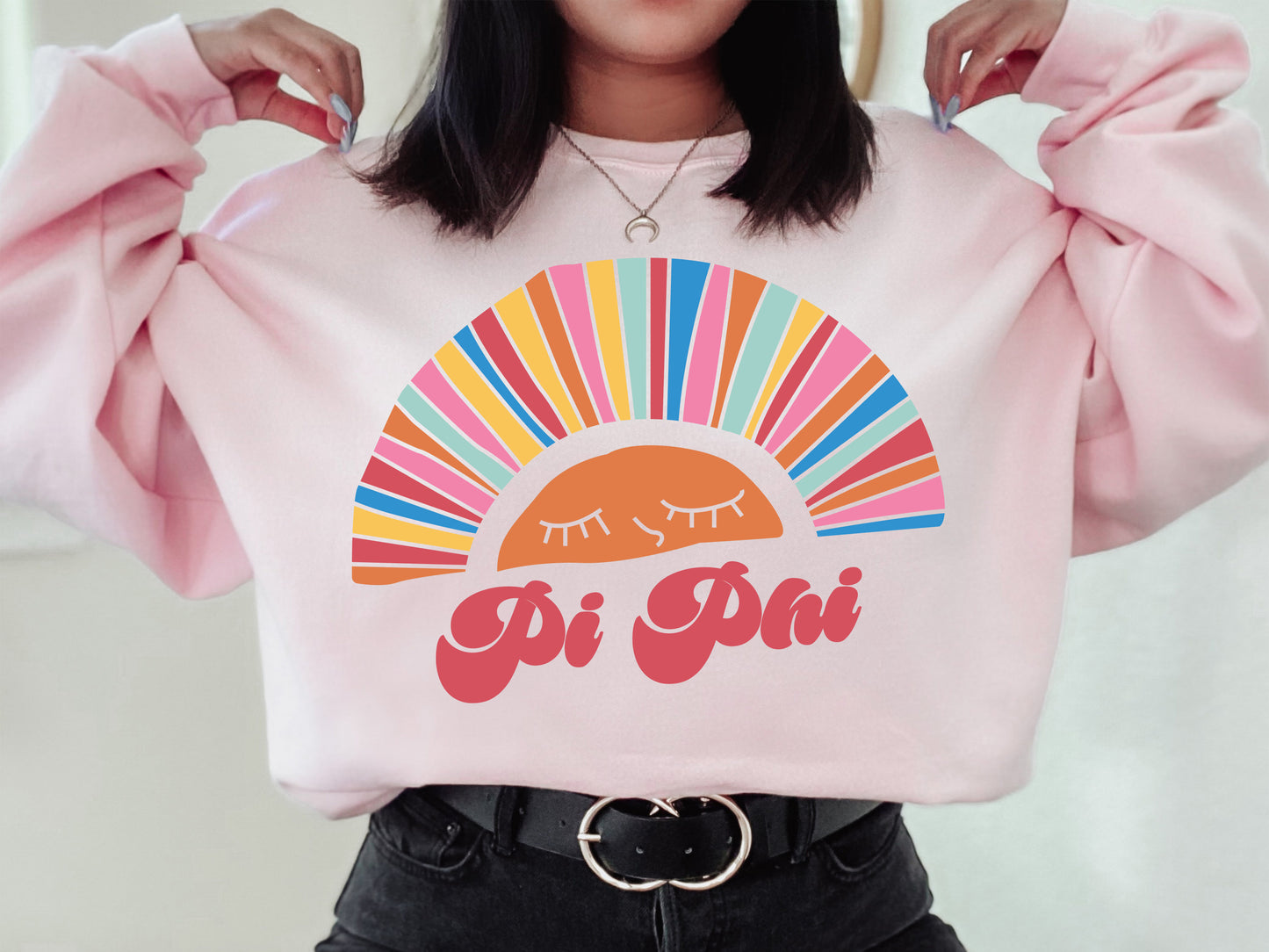 Pi Beta Phi Sunshine Sorority Sweatshirt _ 3327g