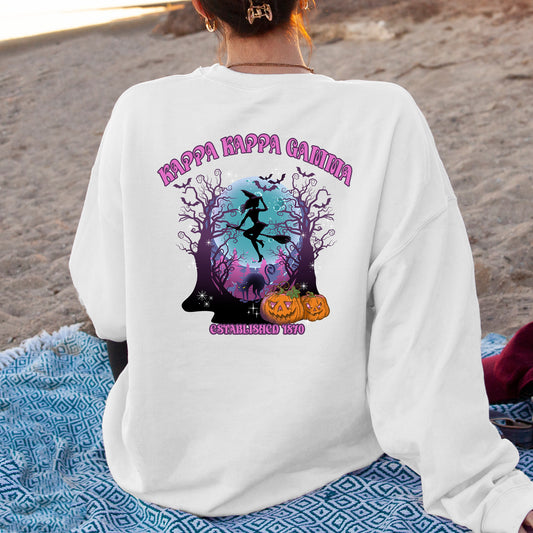 Kappa Kappa Gamma Halloween Witch Sorority Sweatshirt _ 36243g