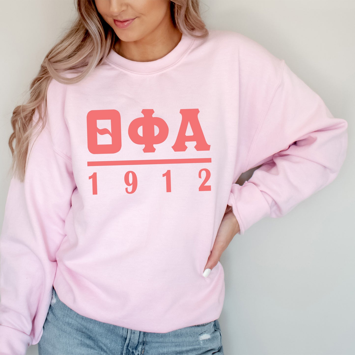 Theta Phi Alpha Monochromatic Sorority Sweatshirt _ 30867g