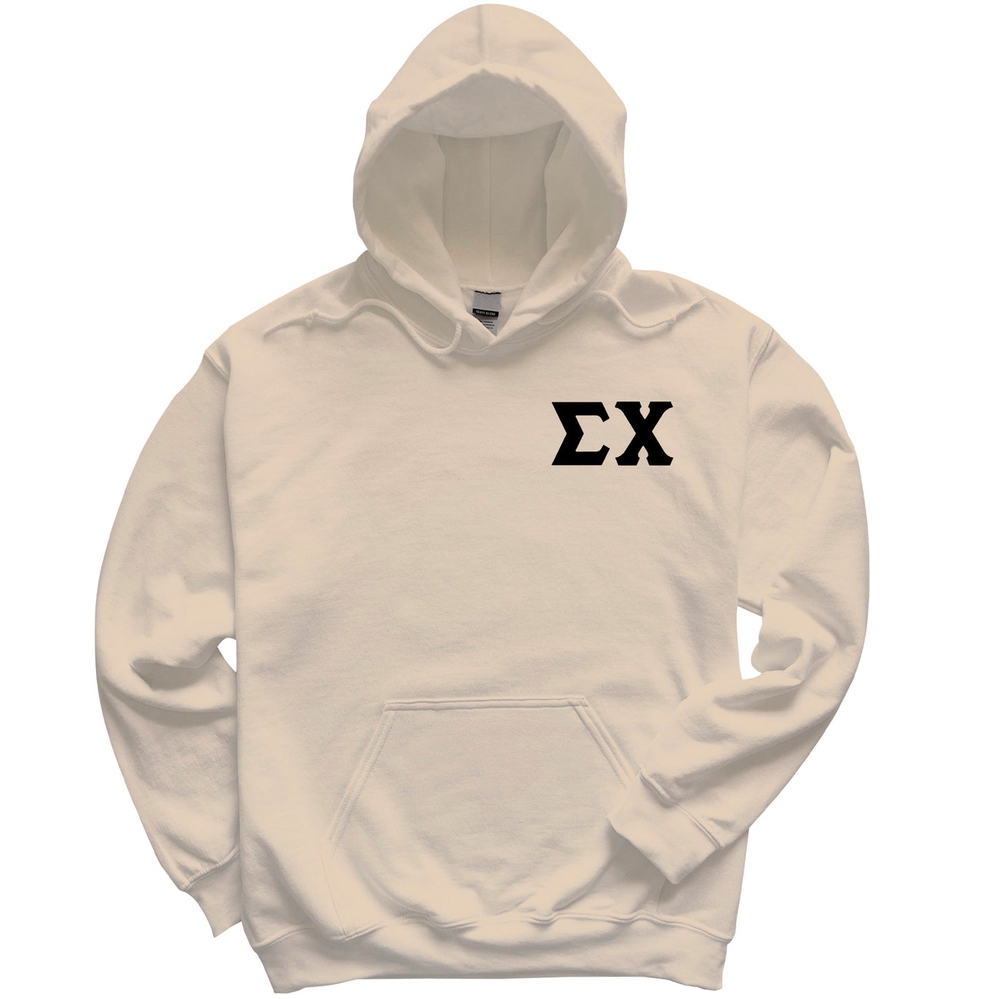 a white hoodie with the word ex on it