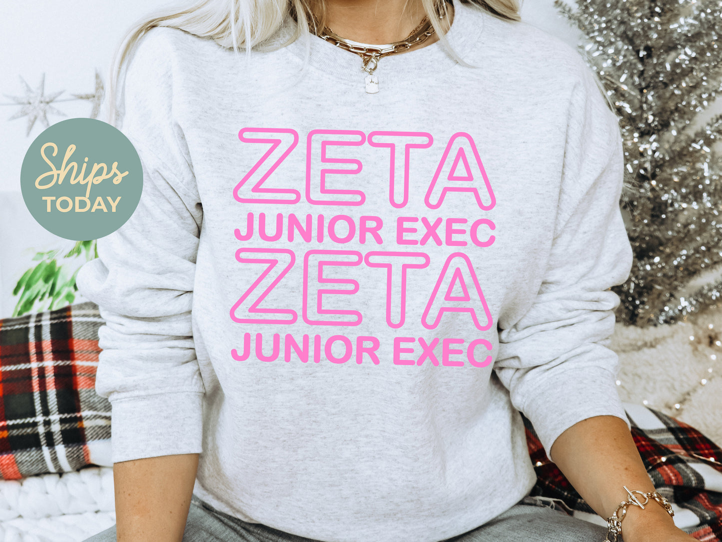 Zeta Tau Alpha Junior Exec Sorority Sweatshirt _ 30951g