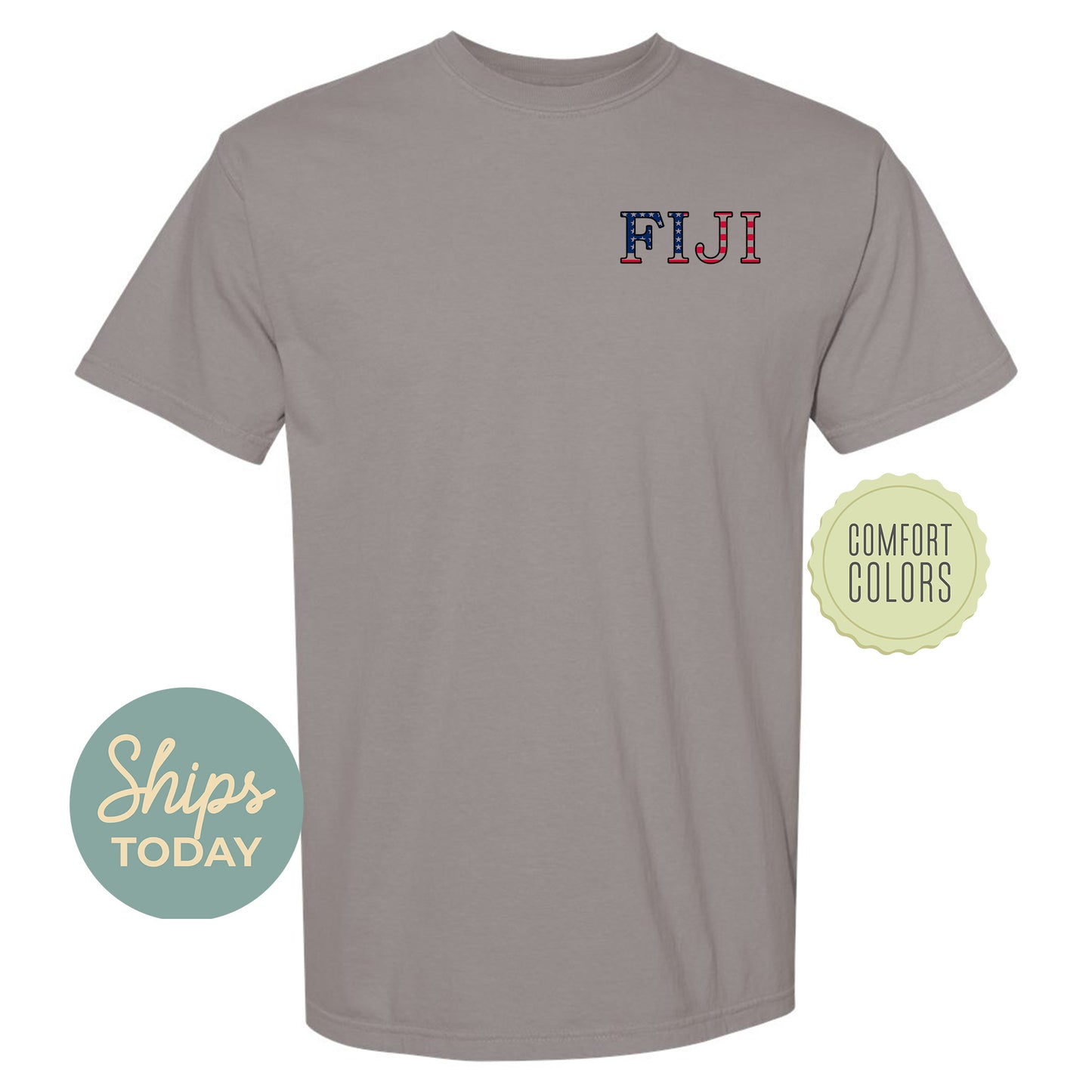 a t - shirt with the word flu on it