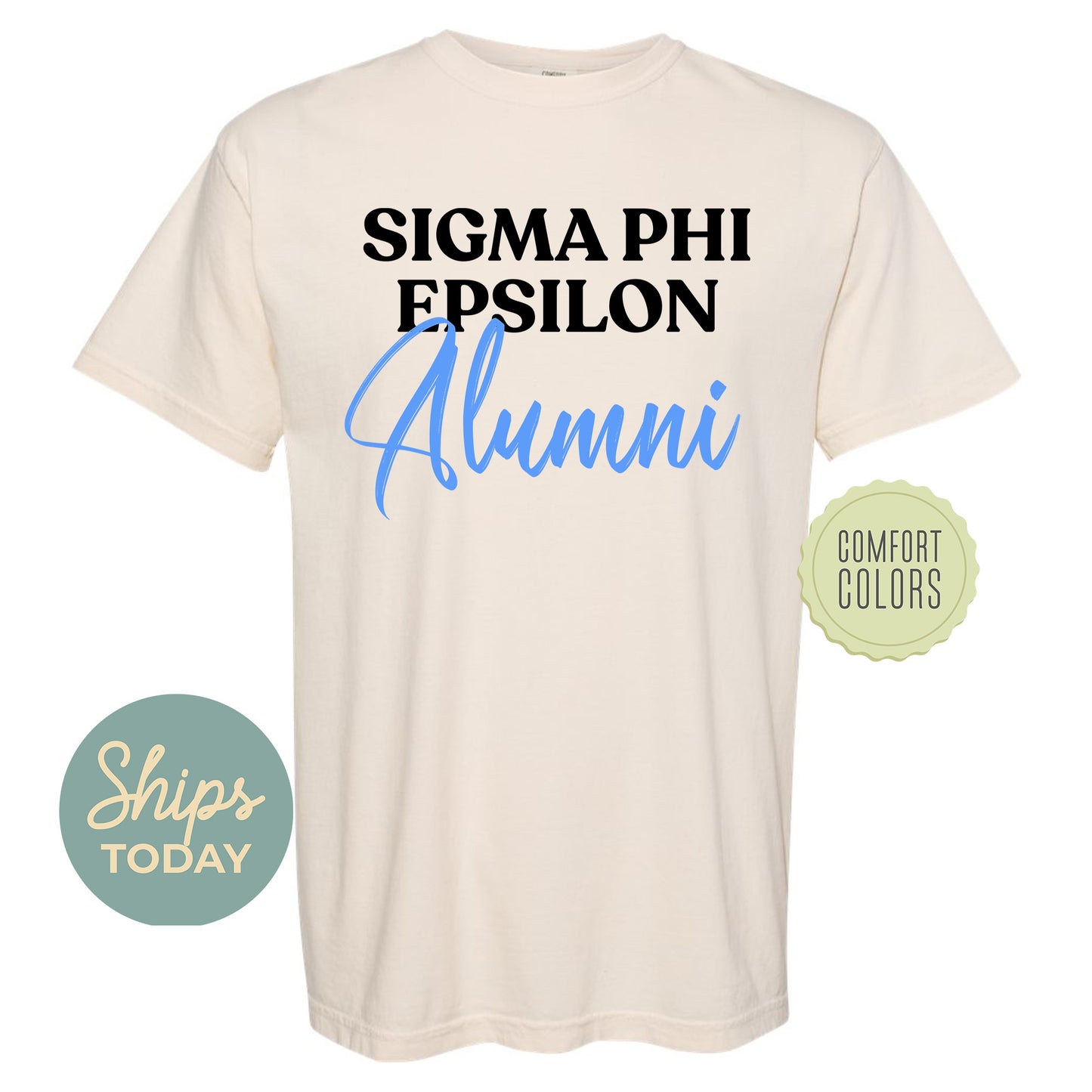 Sigma Phi Epsilon Alumni Comfort Colors Fraternity T-shirt _ 30784g