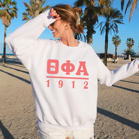 Theta Phi Alpha Monochromatic Sorority Sweatshirt _ 30867g