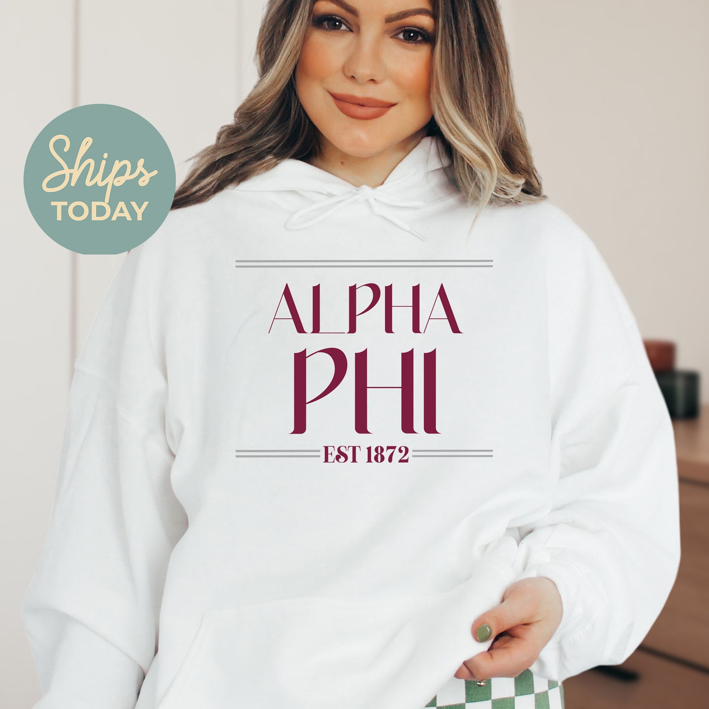 Alpha Phi Greek Harmony Sorority Hoodie _ 34969g