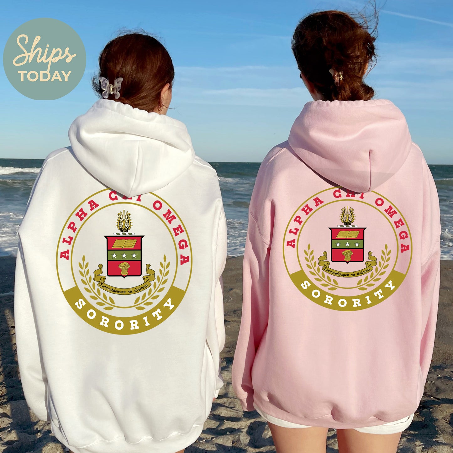 Alpha Chi Omega Crested Tradition Sorority Hoodie _ 32816g