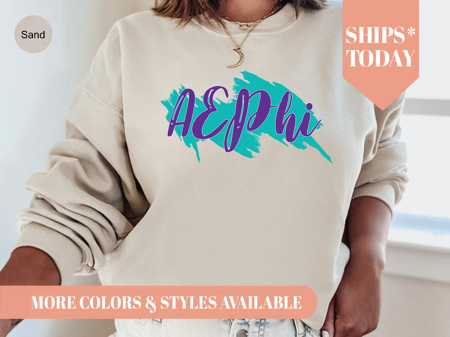 Alpha Epsilon Phi Paint Party Sorority Sweatshirt _ 4474g