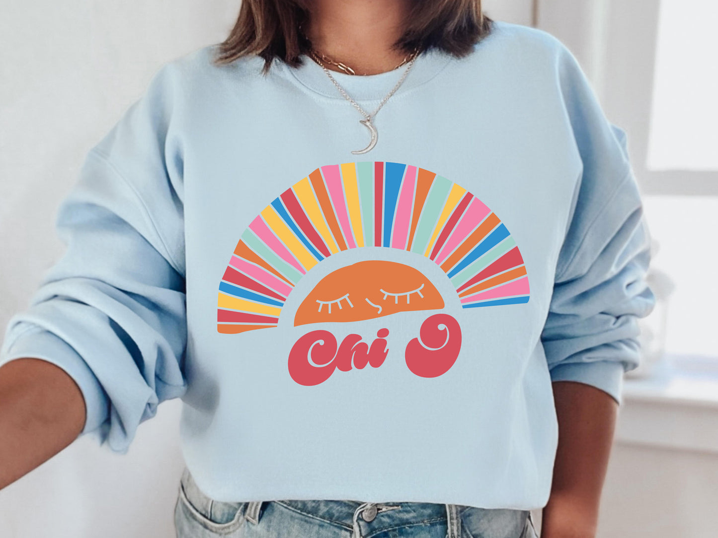 Chi Omega Sunshine Sorority Sweatshirt _ 3316g
