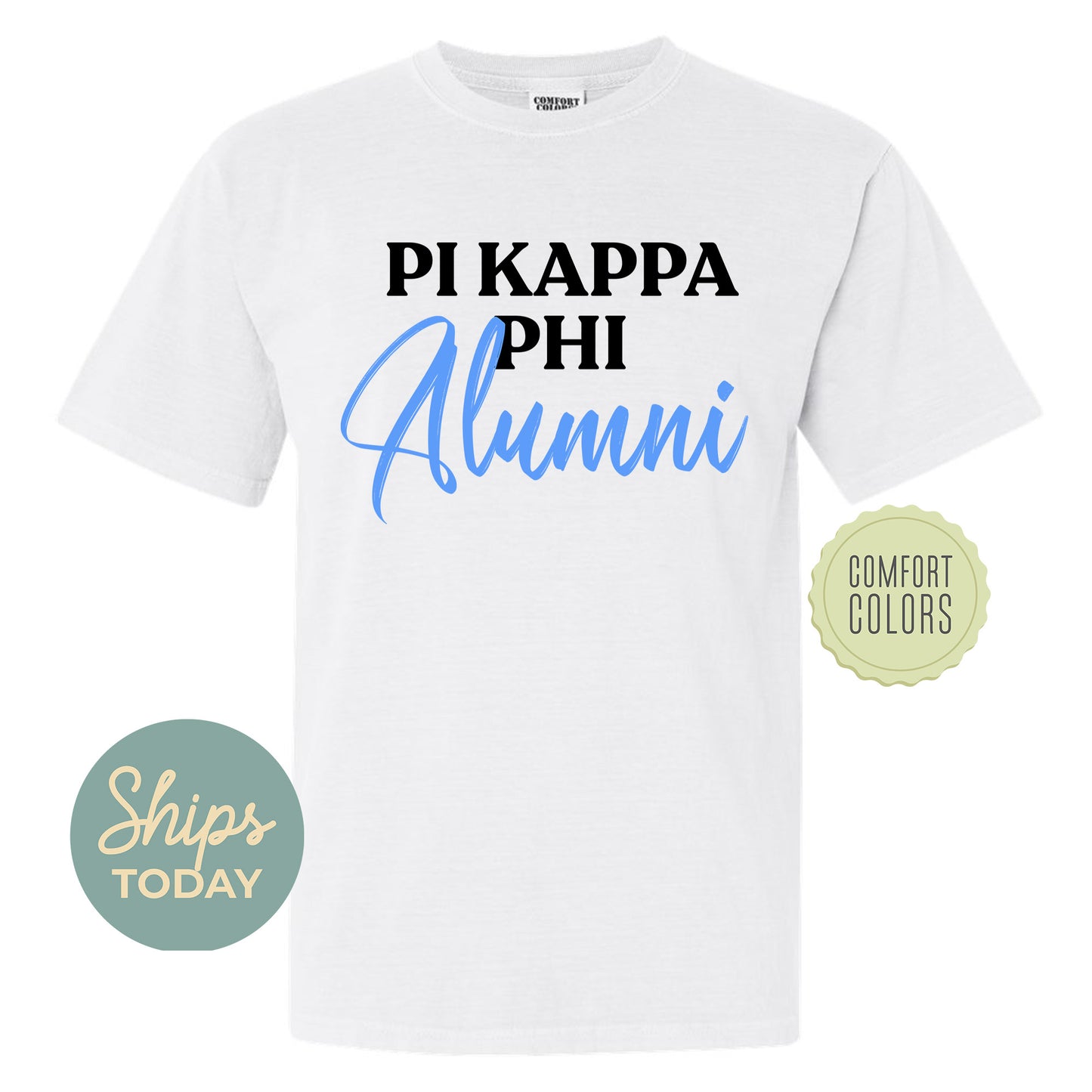 Pi Kappa Phi Alumni Comfort Colors Fraternity T-shirt _ 30779g