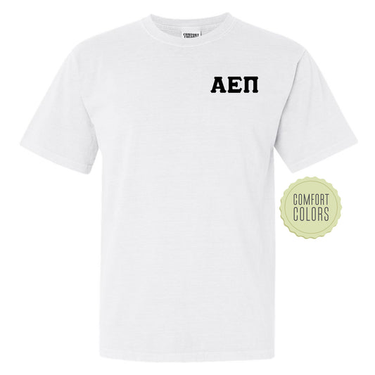 a white t - shirt with the word aen printed on it