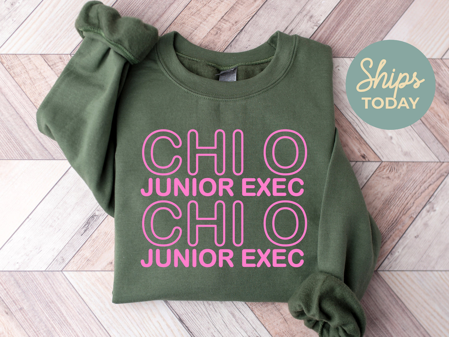 Chi Omega Junior Exec Sorority Sweatshirt _ 30935g