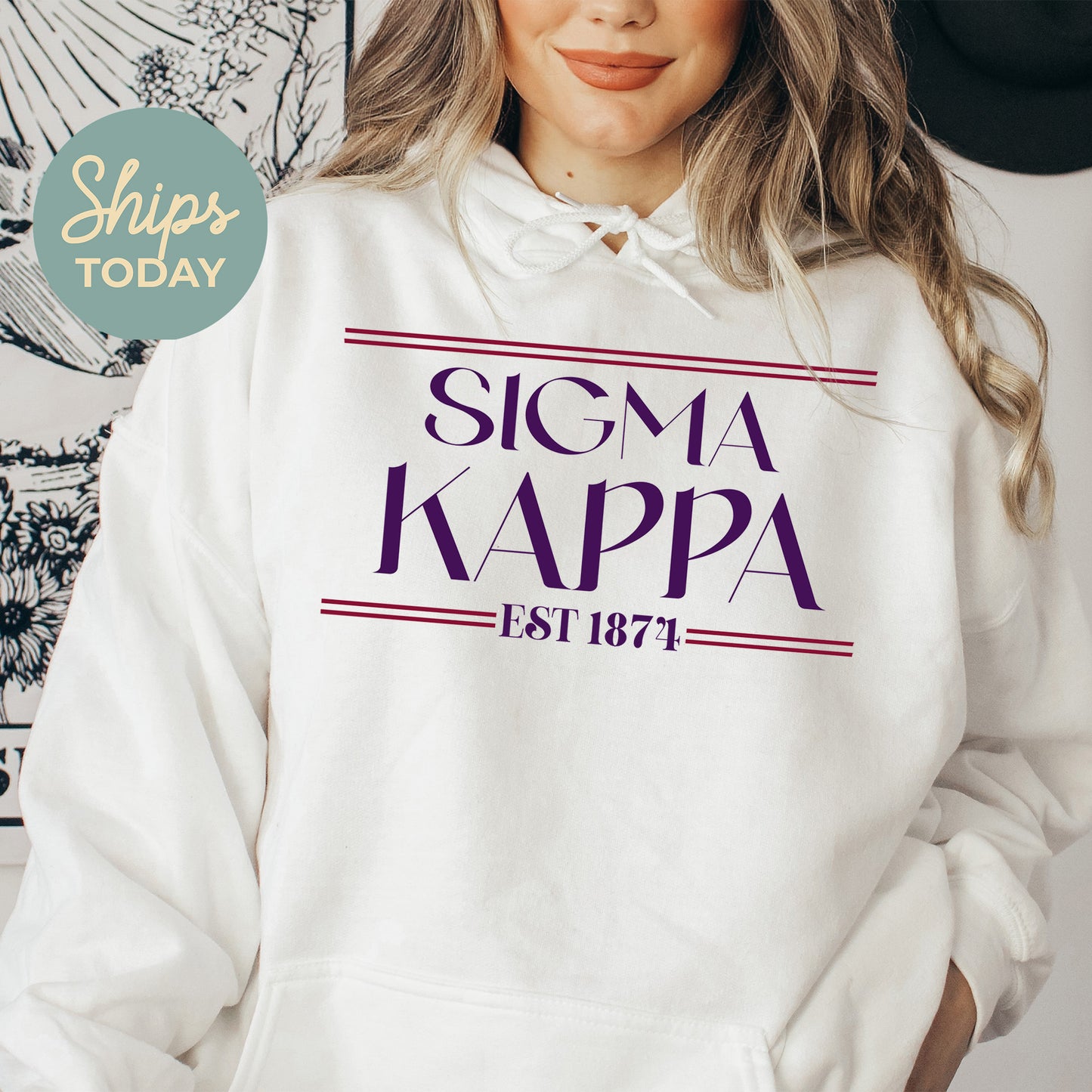 Sigma Kappa Greek Harmony Sorority Hoodie _ 34986g