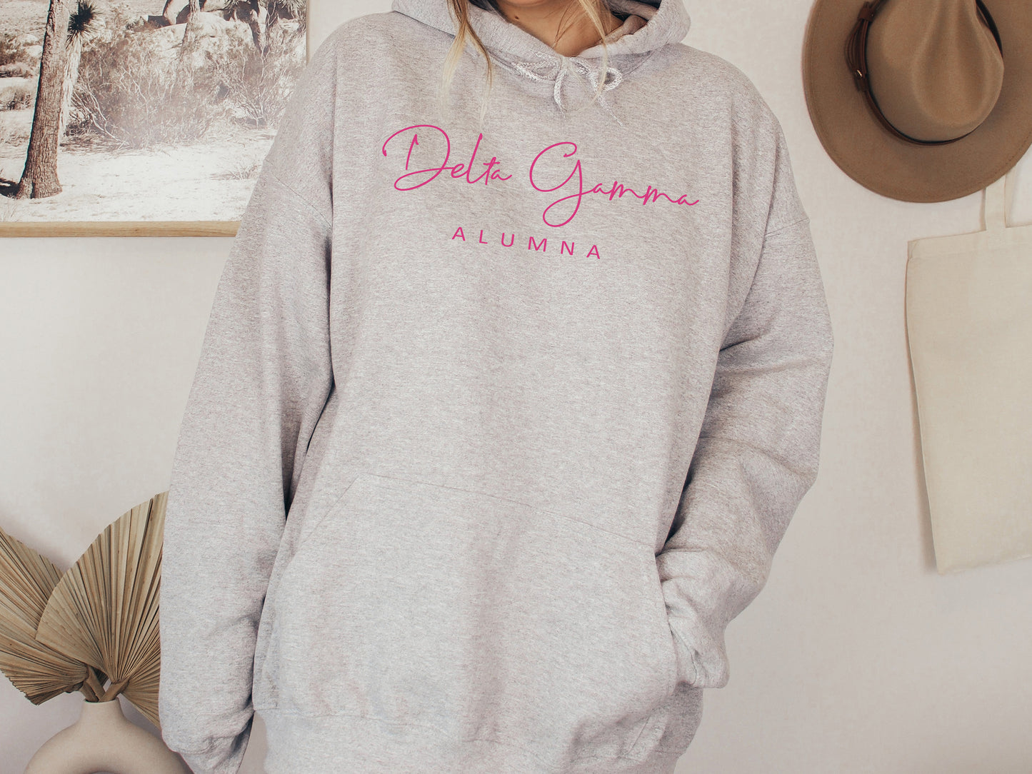 Delta Gamma Simple and Sweet Alumna Sorority Hoodie _ 503g