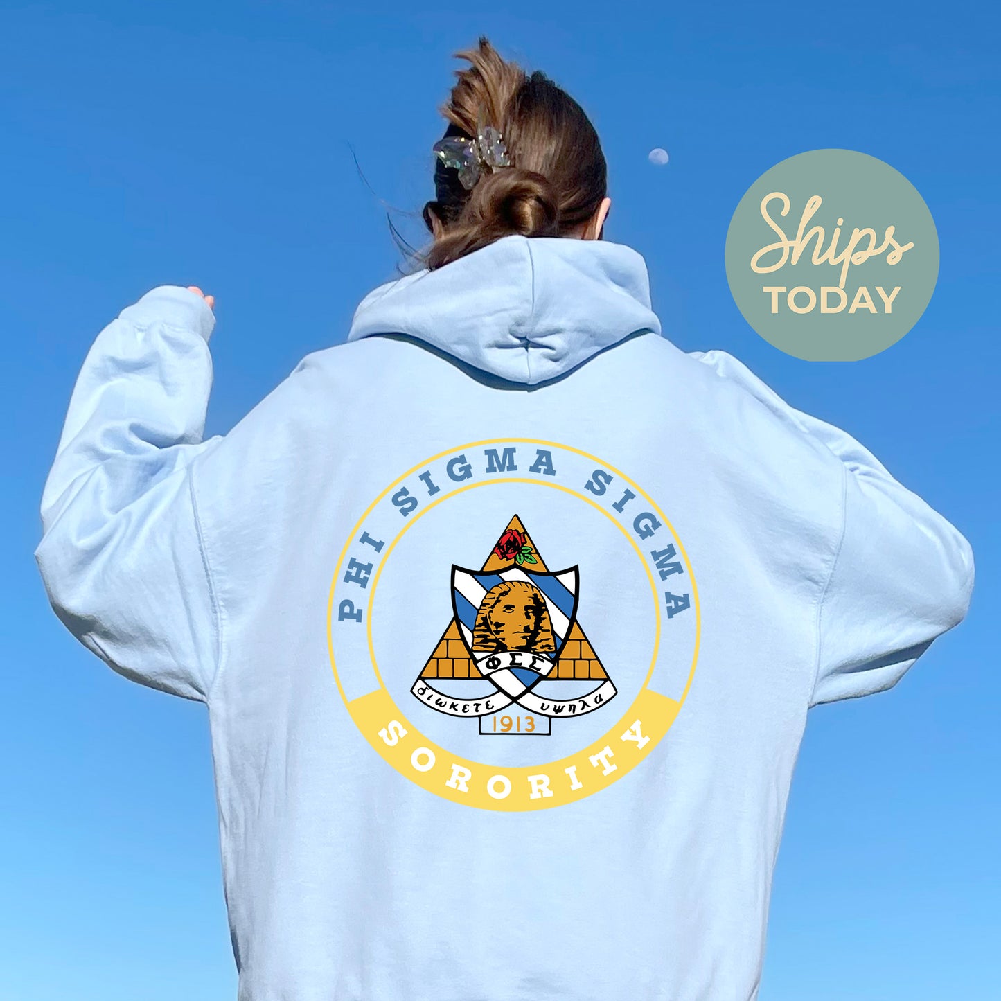 Phi Sigma Sigma Crested Tradition Sorority Hoodie _ 32835g