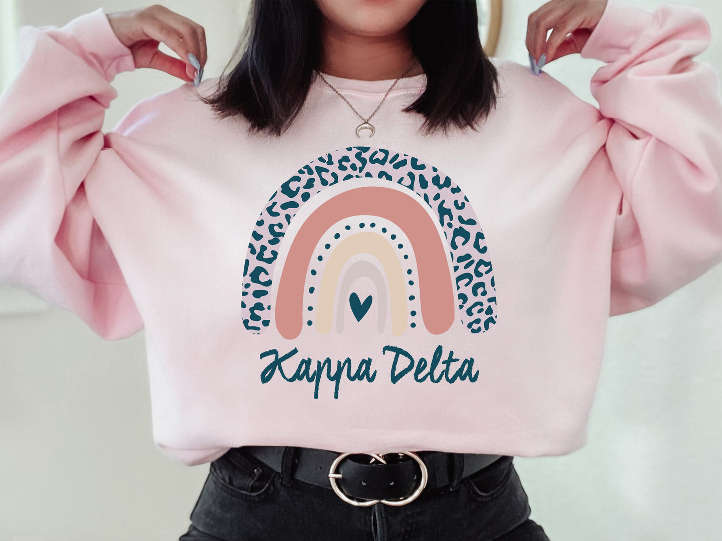 Kappa Delta Greek Rainbow Sorority Sweatshirt _ 2749g