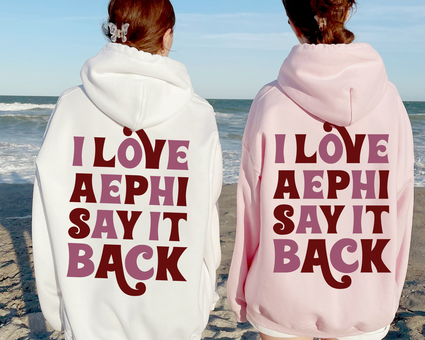 Alpha Epsilon Phi Say it Back Sorority Hoodie _ 33374g