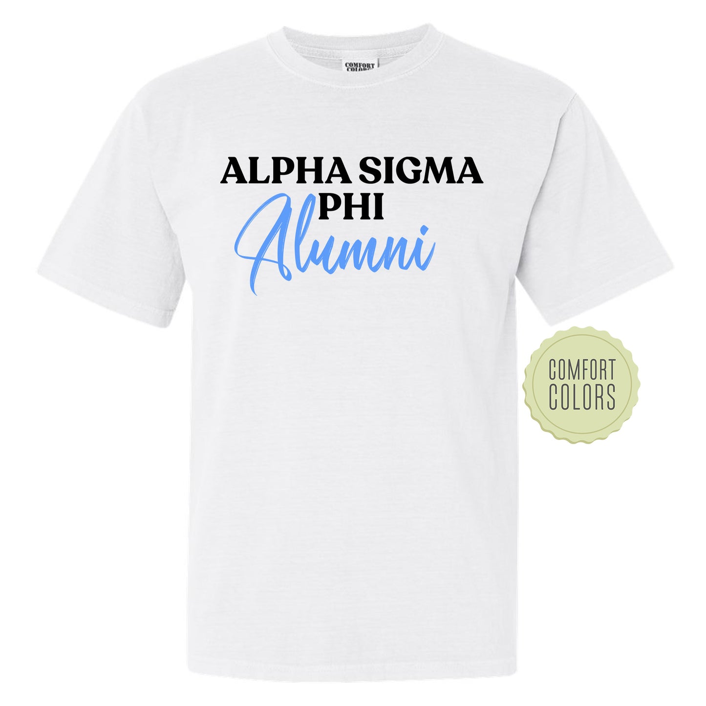 Alpha Sigma Phi Alumni Comfort Colors Fraternity T-shirt _ 30762g