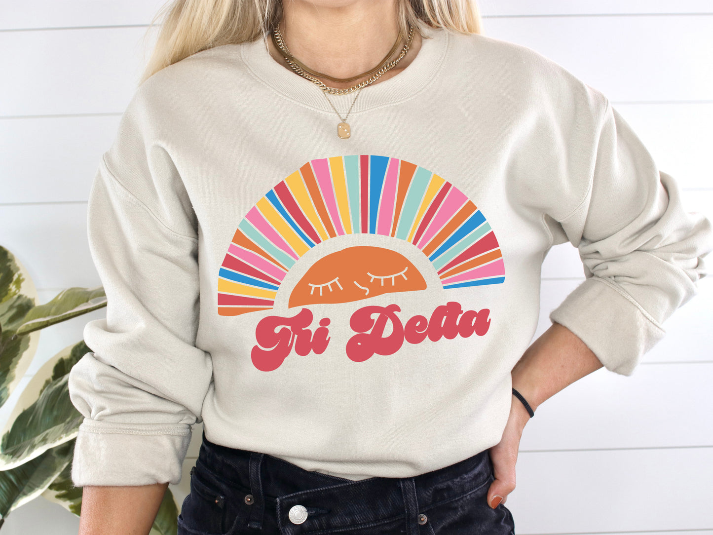 Delta Delta Delta Sunshine Sorority Sweatshirt _ 3317g