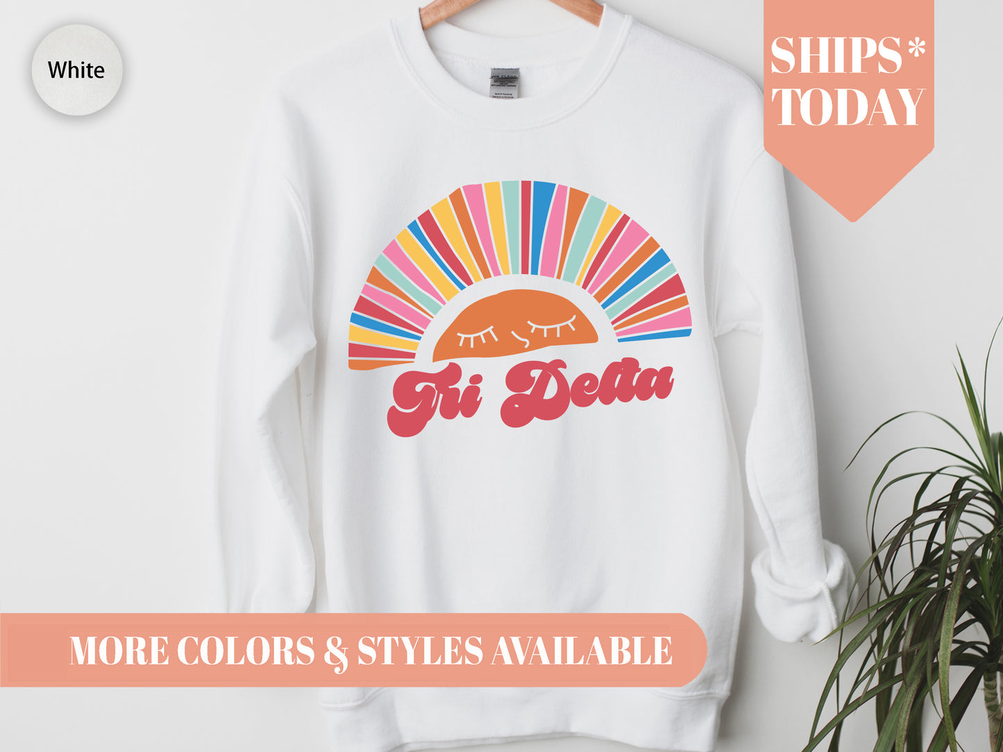 Delta Delta Delta Sunshine Sorority Sweatshirt _ 3317g