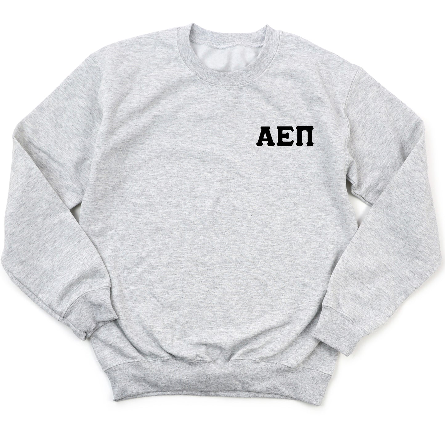 a grey sweatshirt with the word aet on it