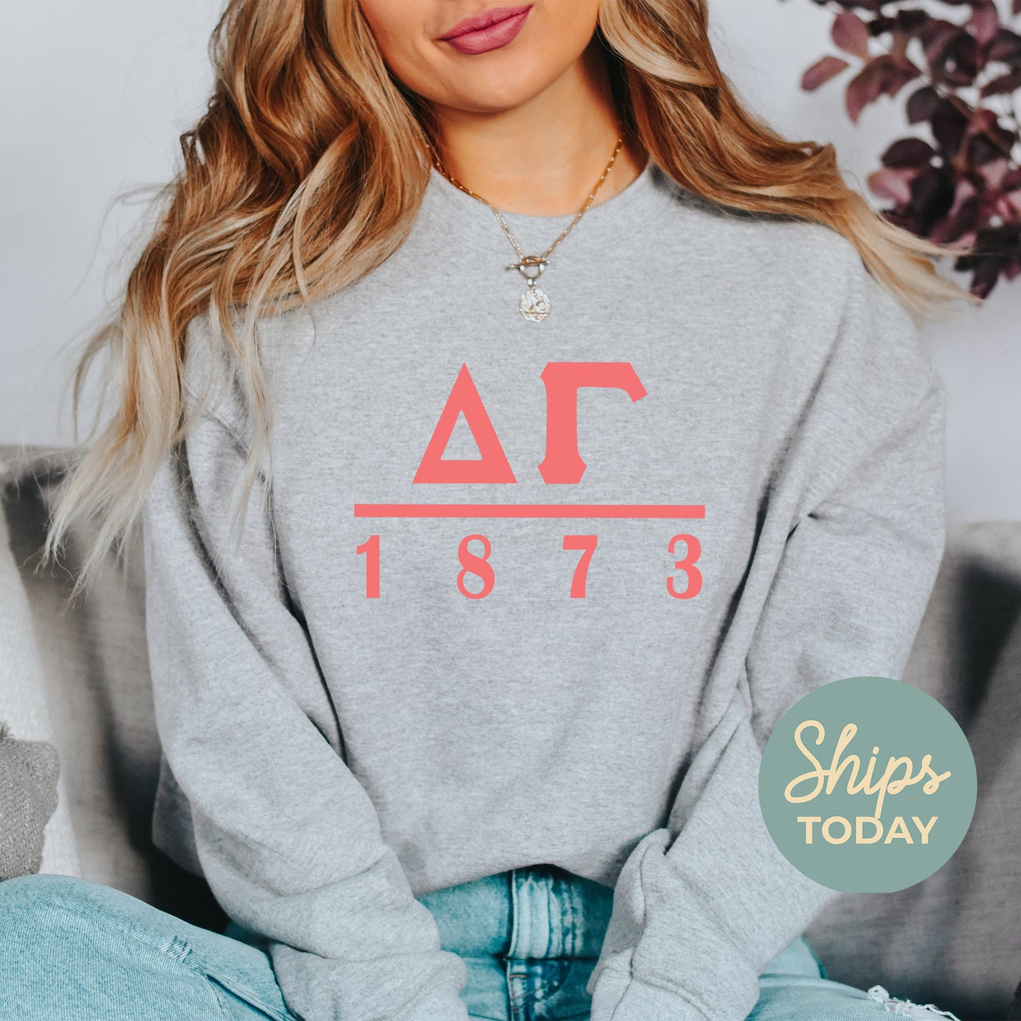 Delta Gamma Monochromatic Sorority Sweatshirt _ 30854g