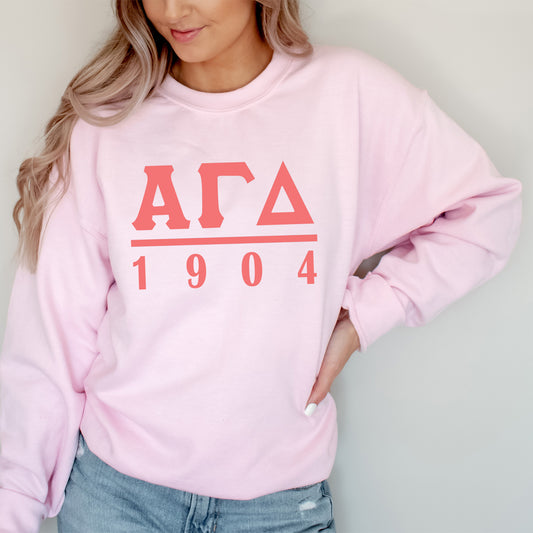 Alpha Gamma Delta Monochromatic Sorority Sweatshirt _ 30846g