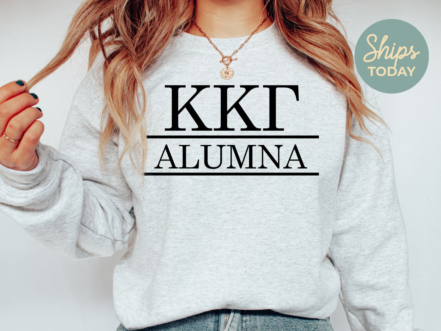 Kappa Kappa Gamma Just Turned Alumna Sorority Sweatshirt _ 30751g