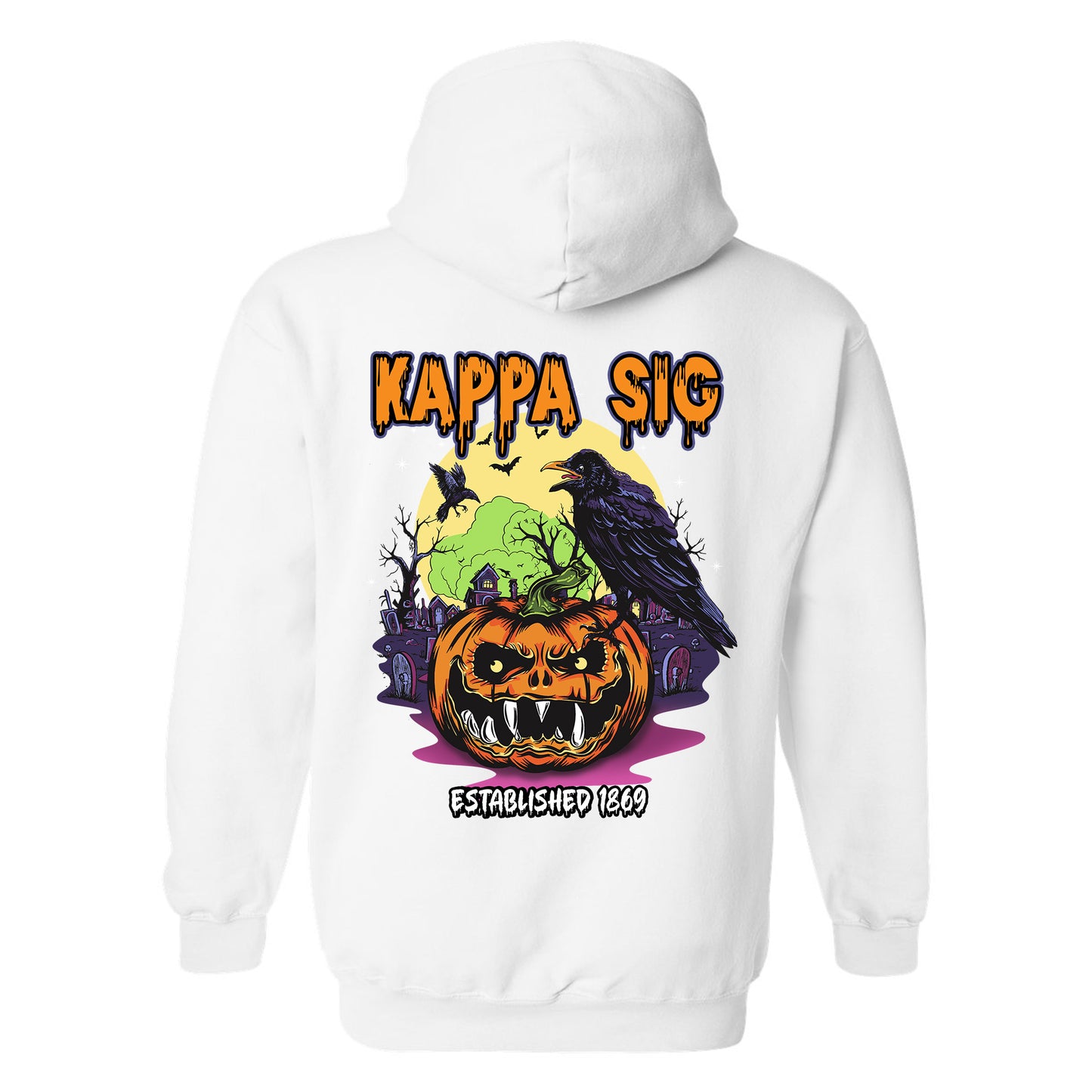 Kappa Sigma Halloween Bats Fraternity Hoodie _ 36263g