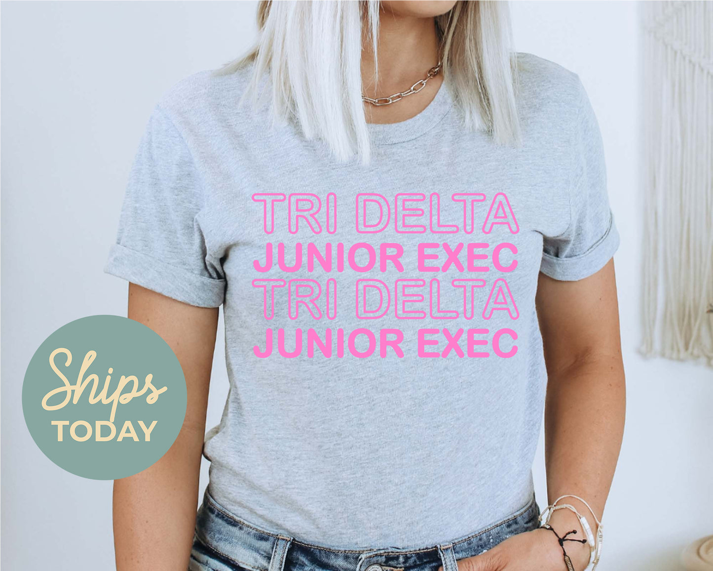Delta Delta Delta Junior Exec Sorority T-shirt _ 30936g