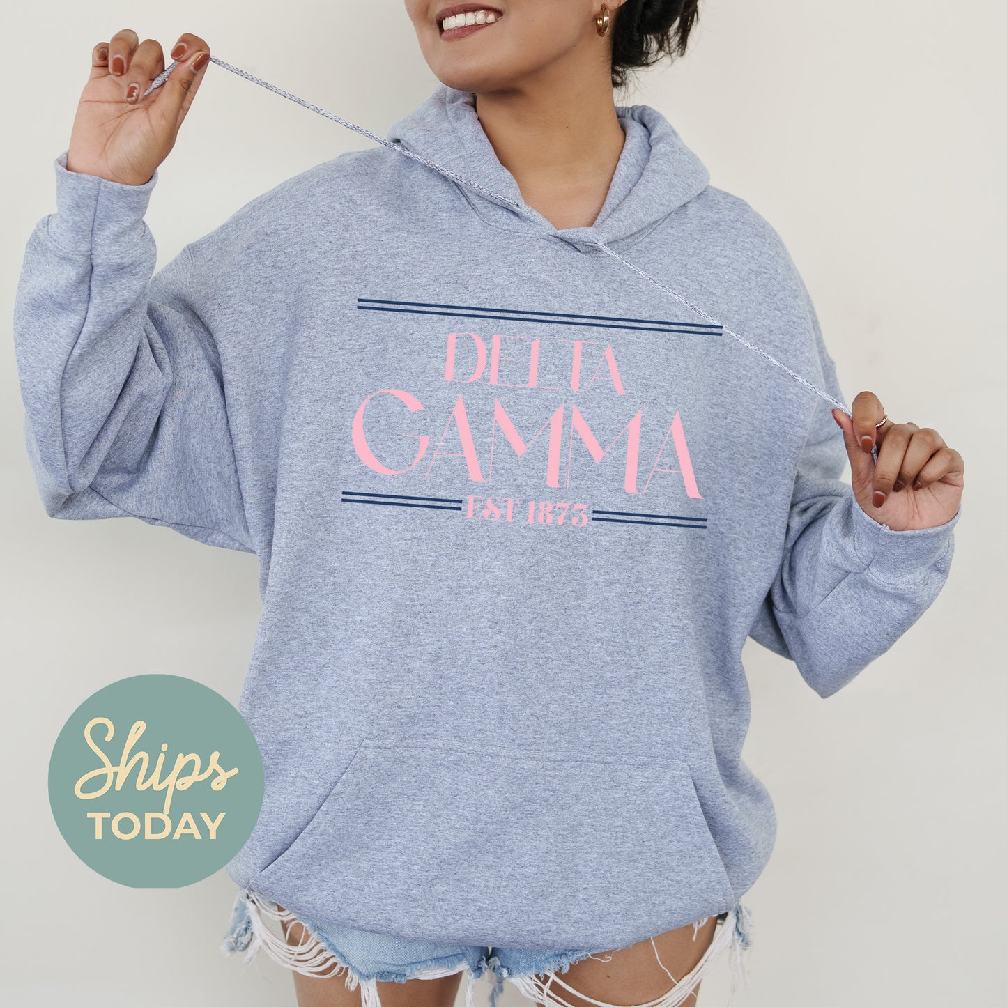 Delta Gamma Greek Harmony Sorority Hoodie _ 34975g