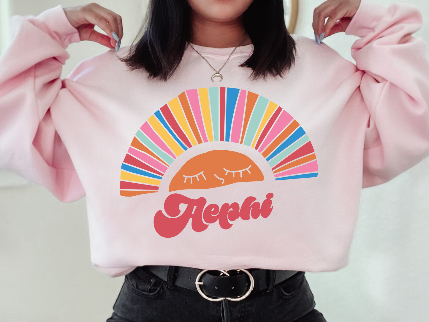 Alpha Epsilon Phi Sunshine Sorority Sweatshirt _ 3309g