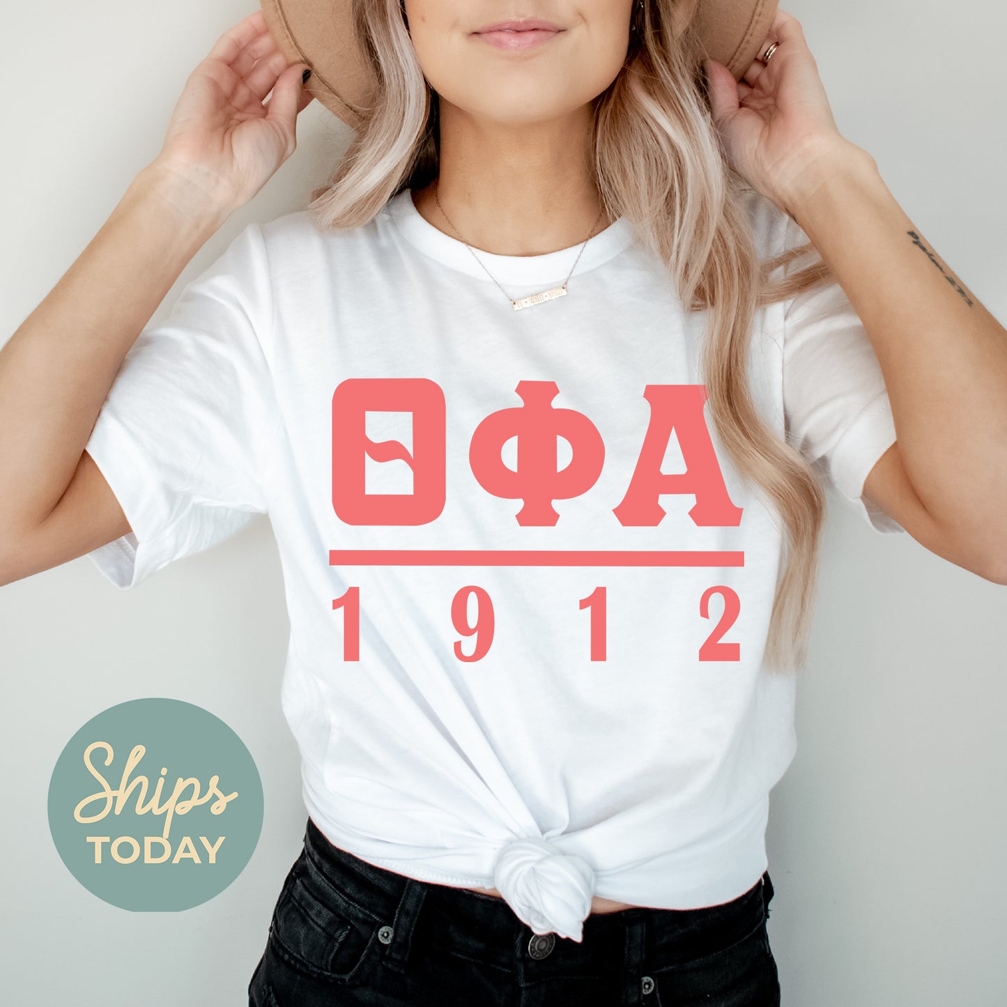 Theta Phi Alpha Monochromatic Sorority T-shirt _ 30867g