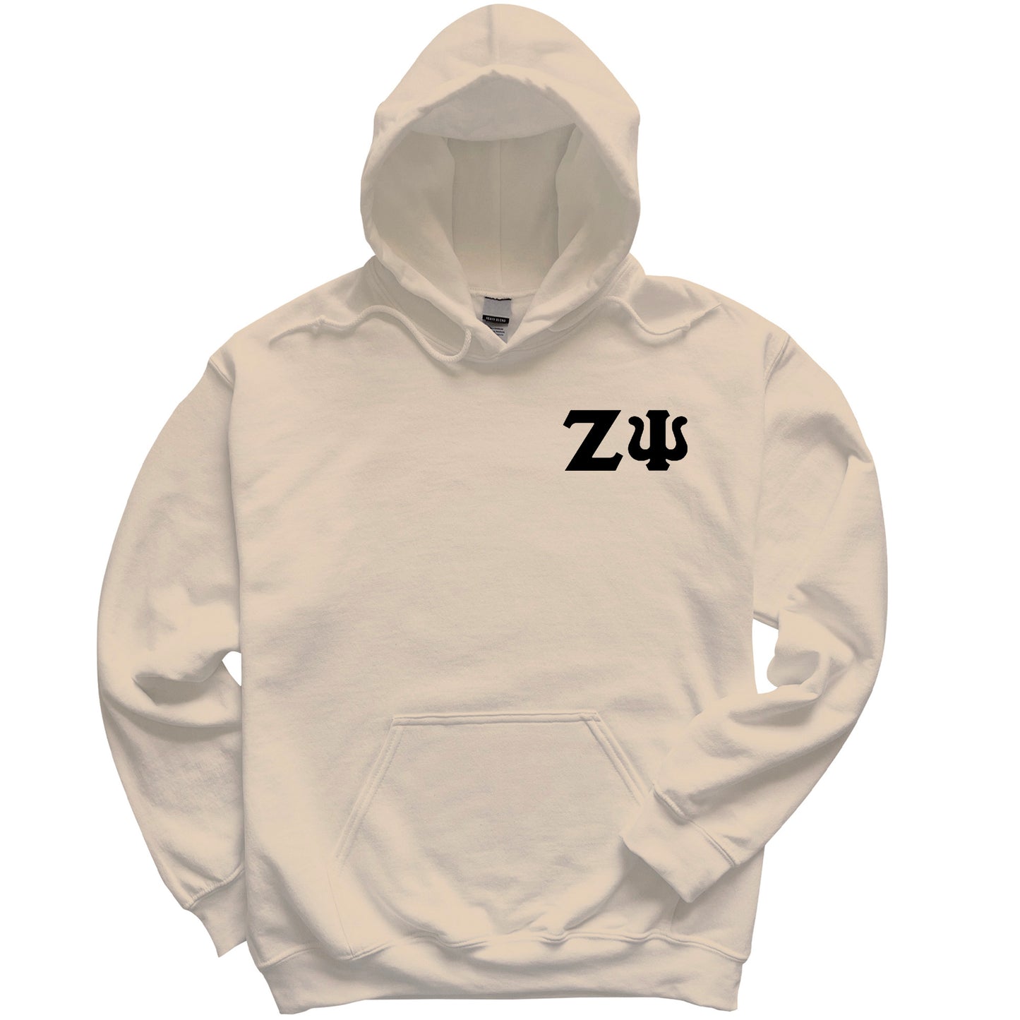 a white hoodie with the word zu on it