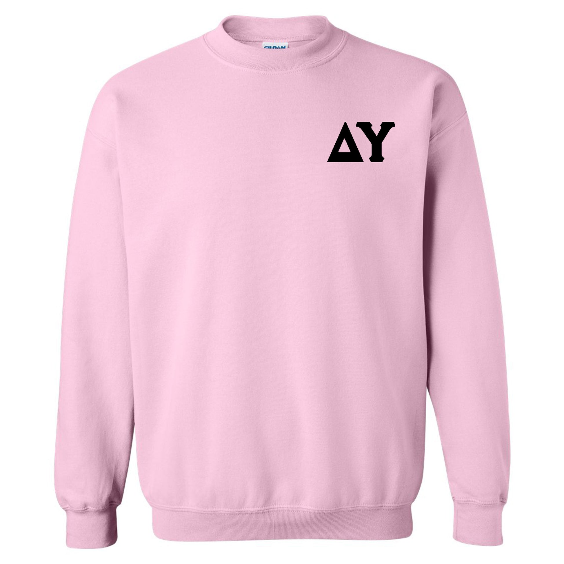 a pink sweatshirt with the word ay on it