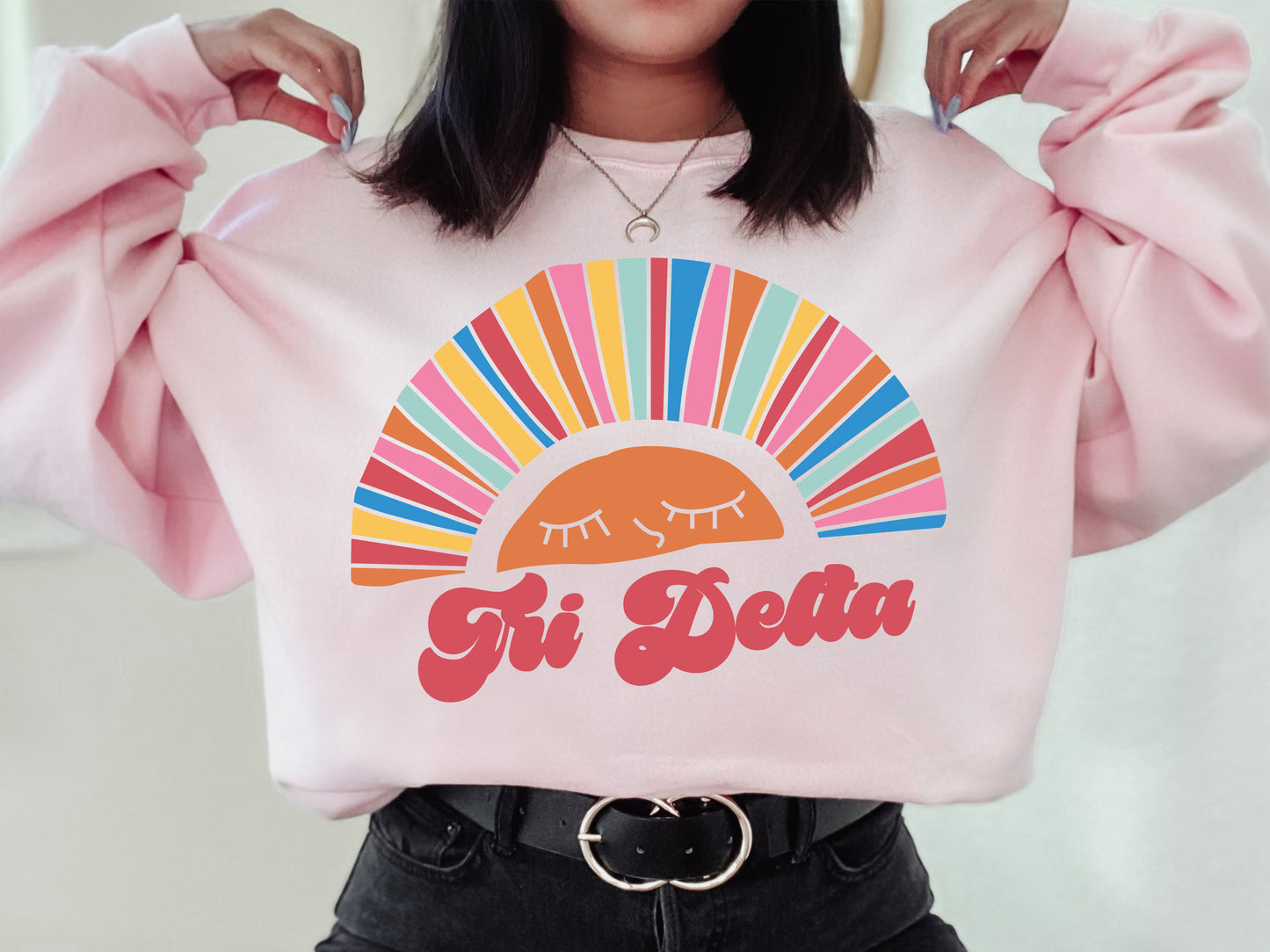 Delta Delta Delta Sunshine Sorority Sweatshirt _ 3317g