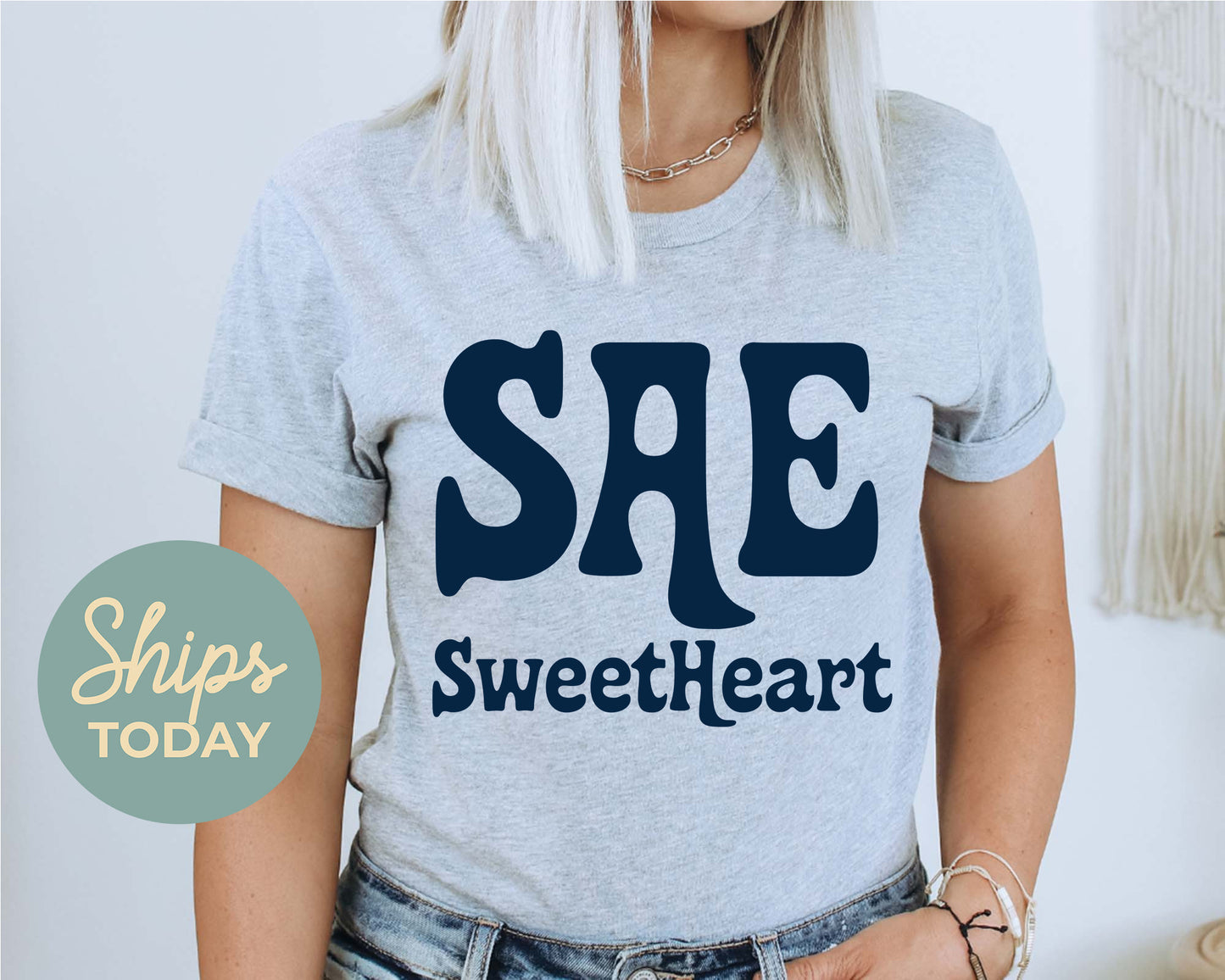 Sigma Alpha Epsilon Trendy Sweetheart Fraternity T-shirt _ 2009g