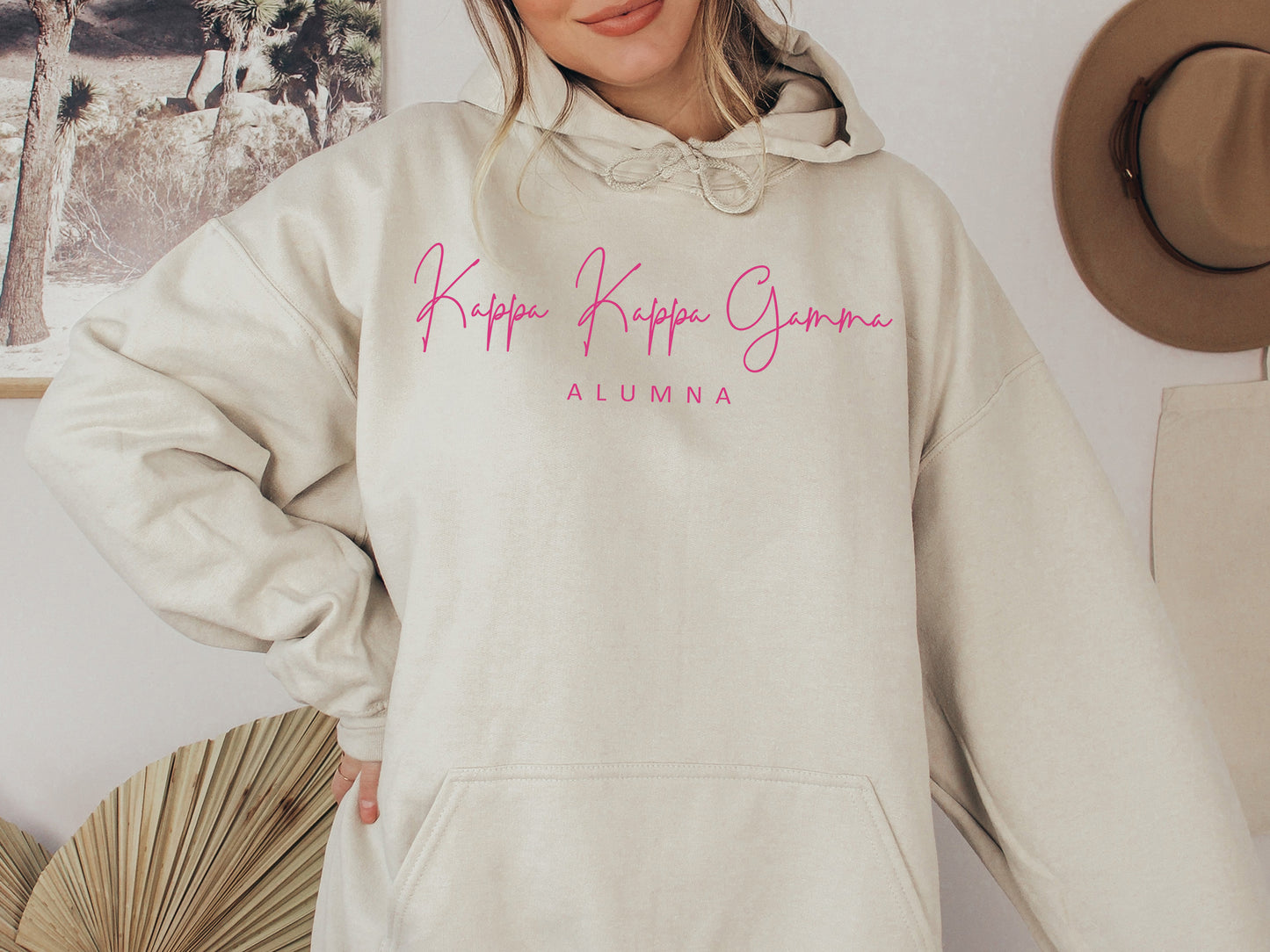 Kappa Kappa Gamma Simple and Sweet Alumna Sorority Hoodie _ 509g
