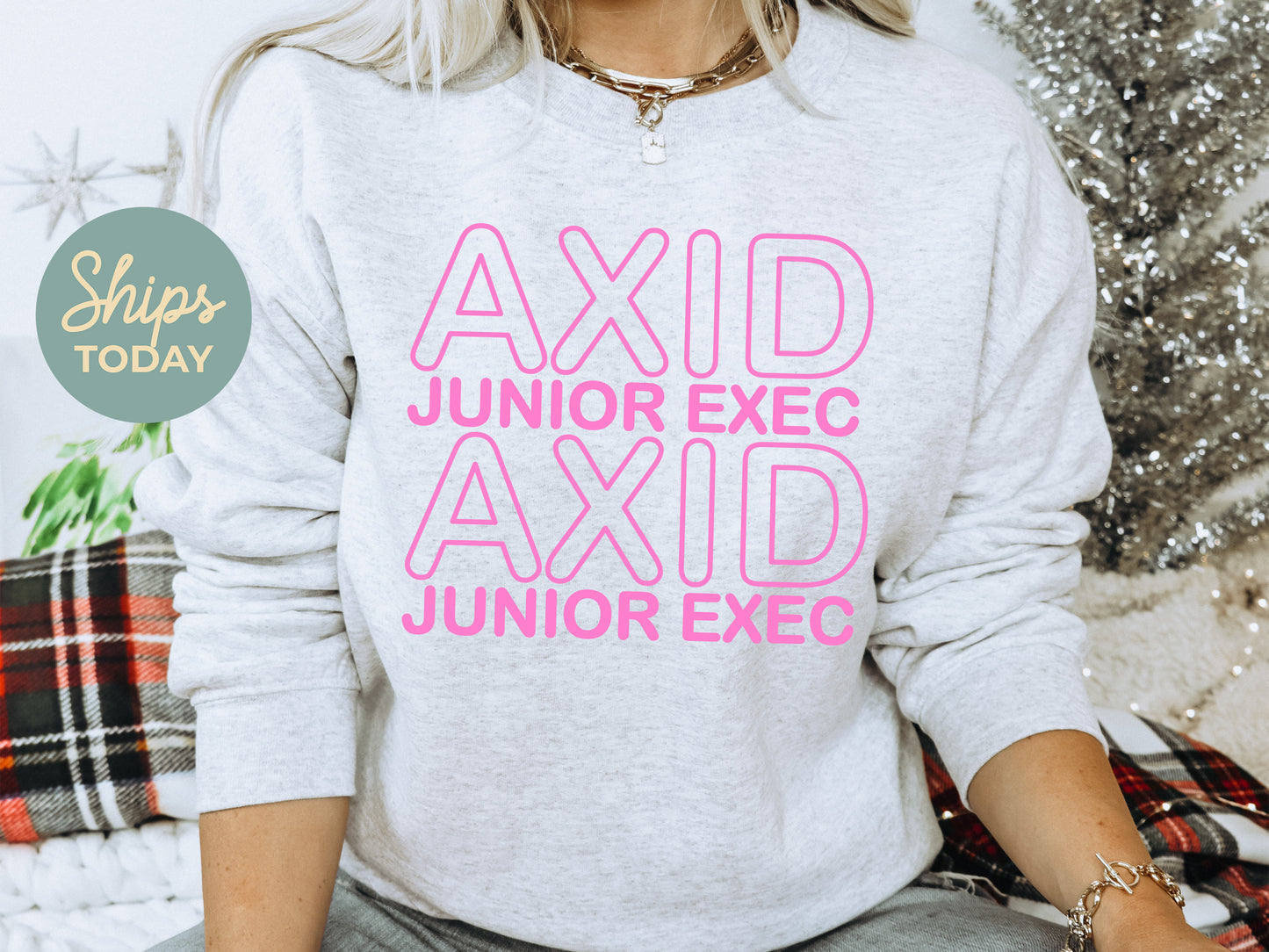 Alpha Xi Delta Junior Exec Sorority Sweatshirt _ 30934g