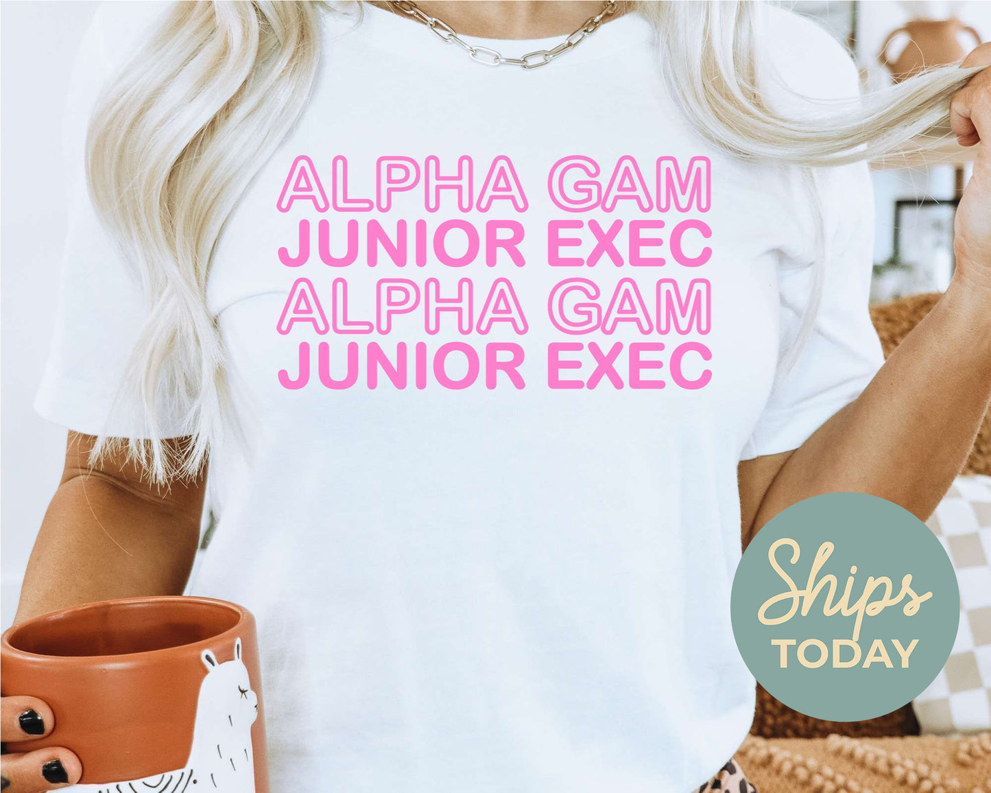 Alpha Gamma Delta Junior Exec Sorority T-shirt _ 30929g