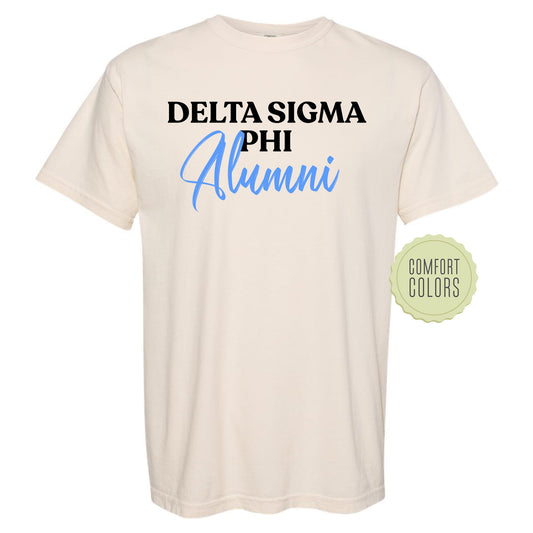 Delta Sigma Phi Alumni Comfort Colors Fraternity T-shirt _ 30767g