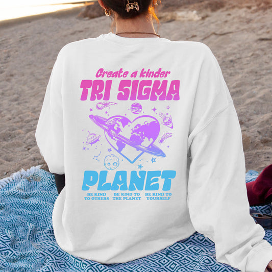 Sigma Sigma Sigma Ombre Worlds Sorority Sweatshirt _ 35564g