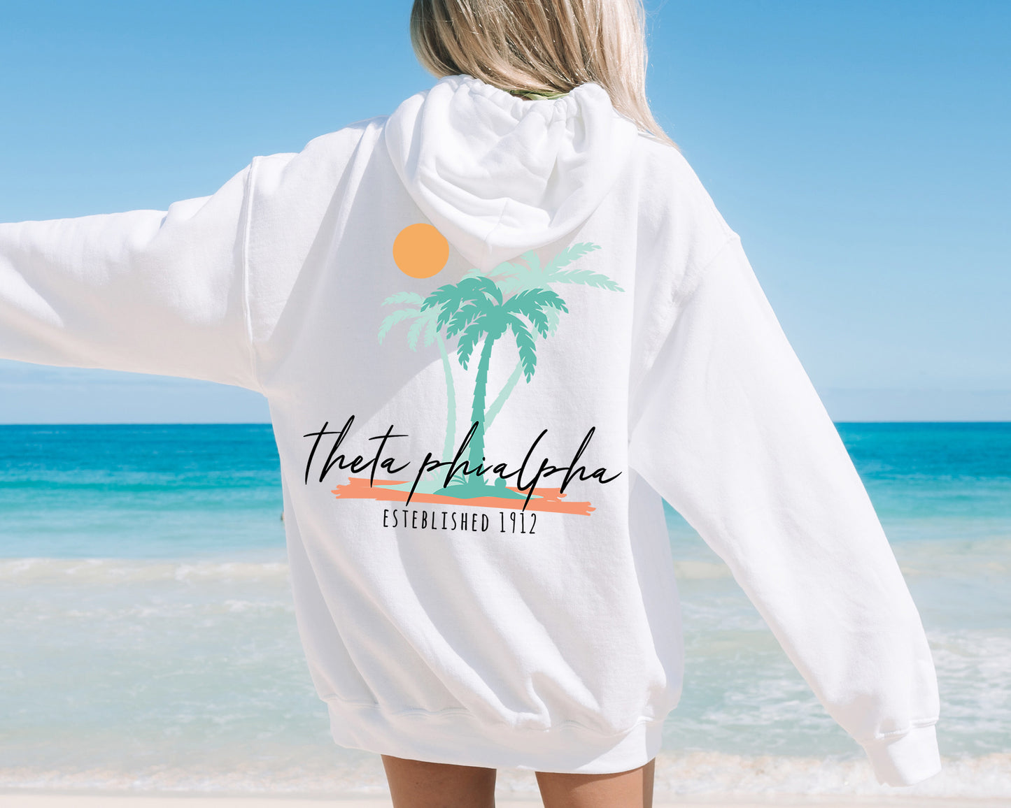 Theta Phi Alpha Island Sisterhood Sorority Hoodie _ 33583g