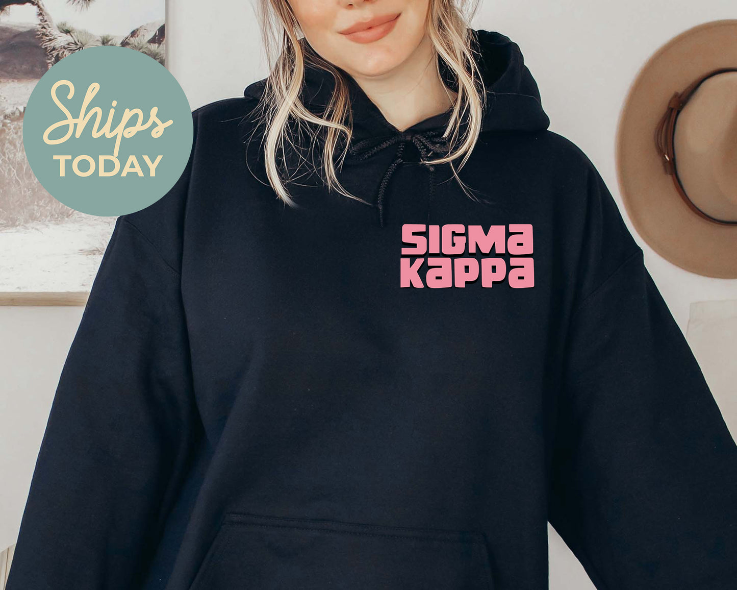 Sigma Kappa Dreamy Garden Sorority Hoodie _ 31838g