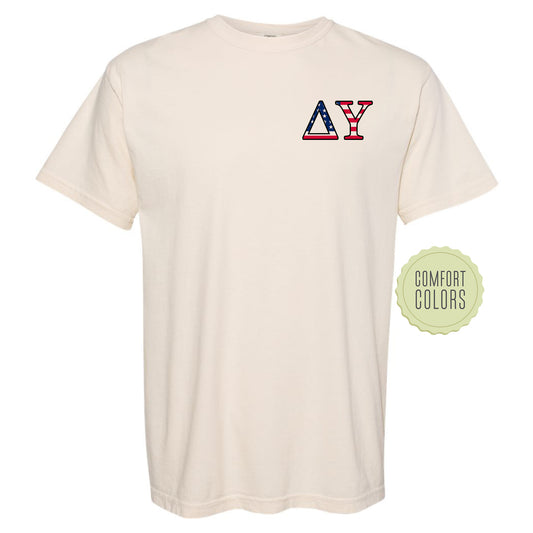 a white t - shirt with the letters a and y on it