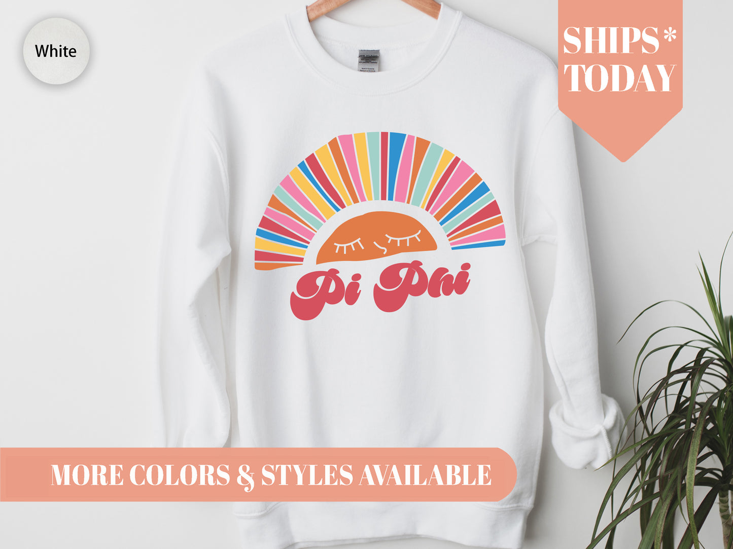 Pi Beta Phi Sunshine Sorority Sweatshirt _ 3327g