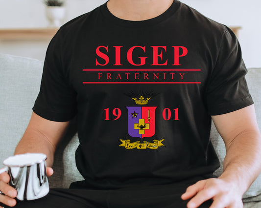 Sigma Phi Epsilon Iconic Crest Fraternity T-shirt _ 31142g
